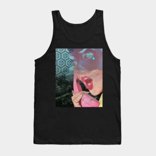 Bad News - Surreal/Collage Art Tank Top